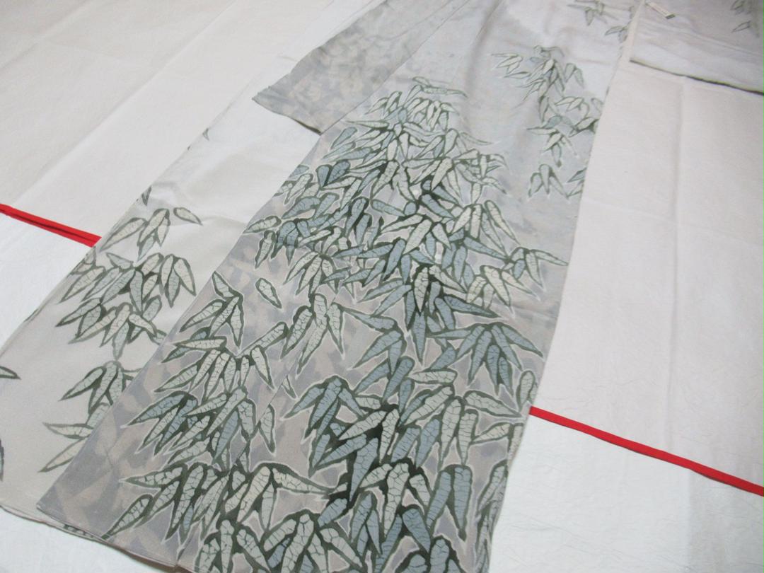 斬新な 竹 訪問着 斬新な 竹 訪問着