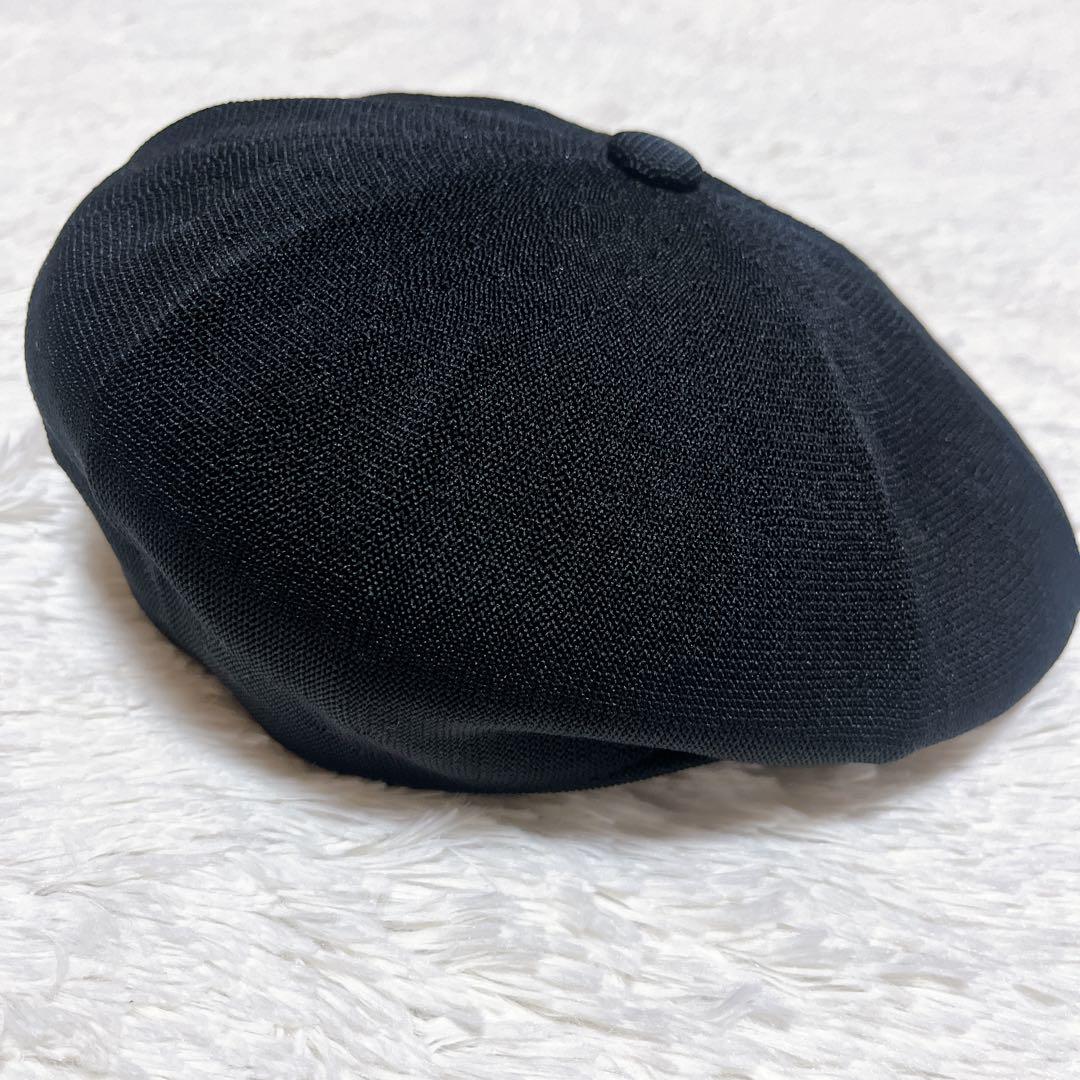 感謝の声続々！ KANGOL Black Mサイズ ベレー帽 竹繊維 メッシュ