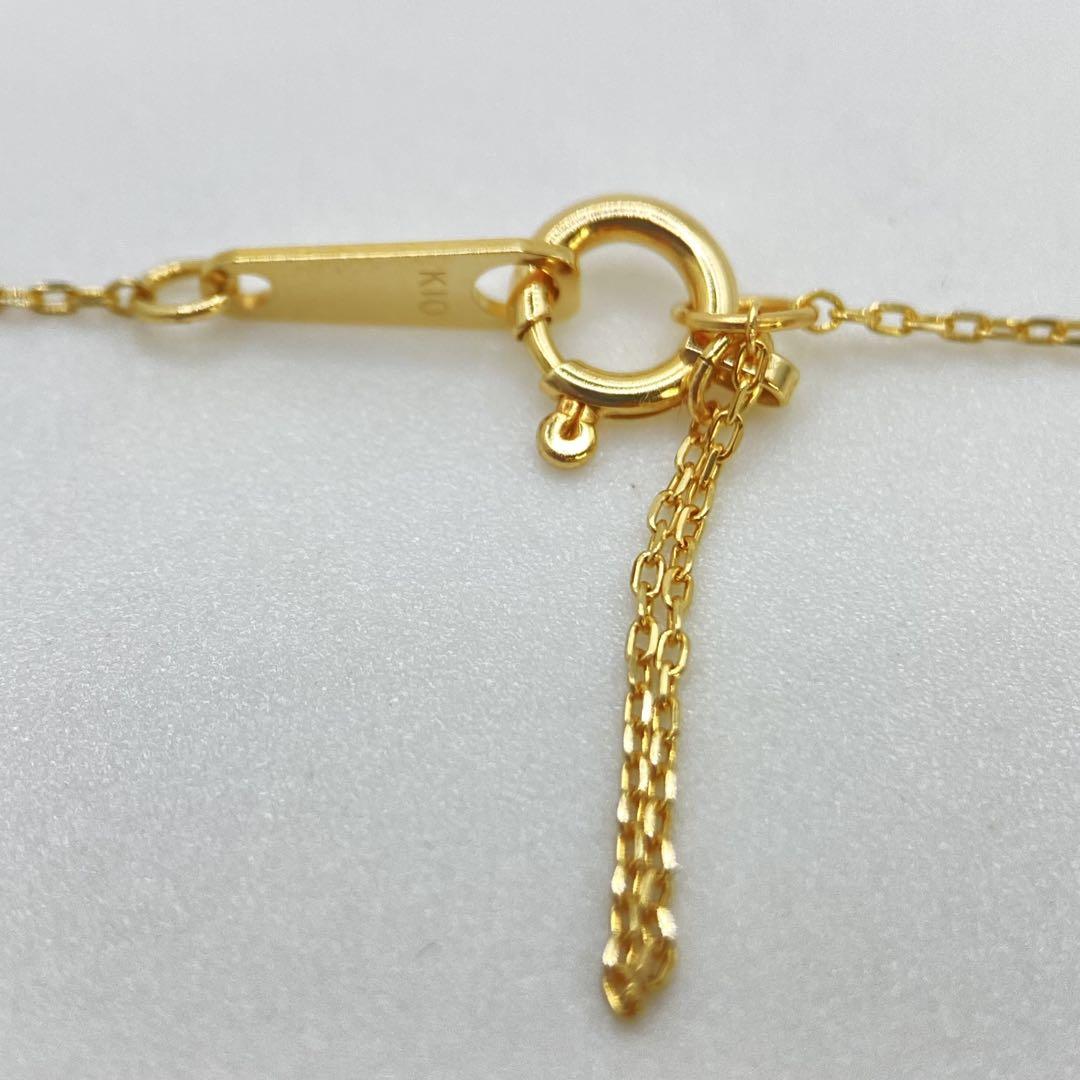 ❤️新品✨日本製品✨10金YG丸小豆ネックレス❤️40cm幅0.7㎜✨k10刻印あり