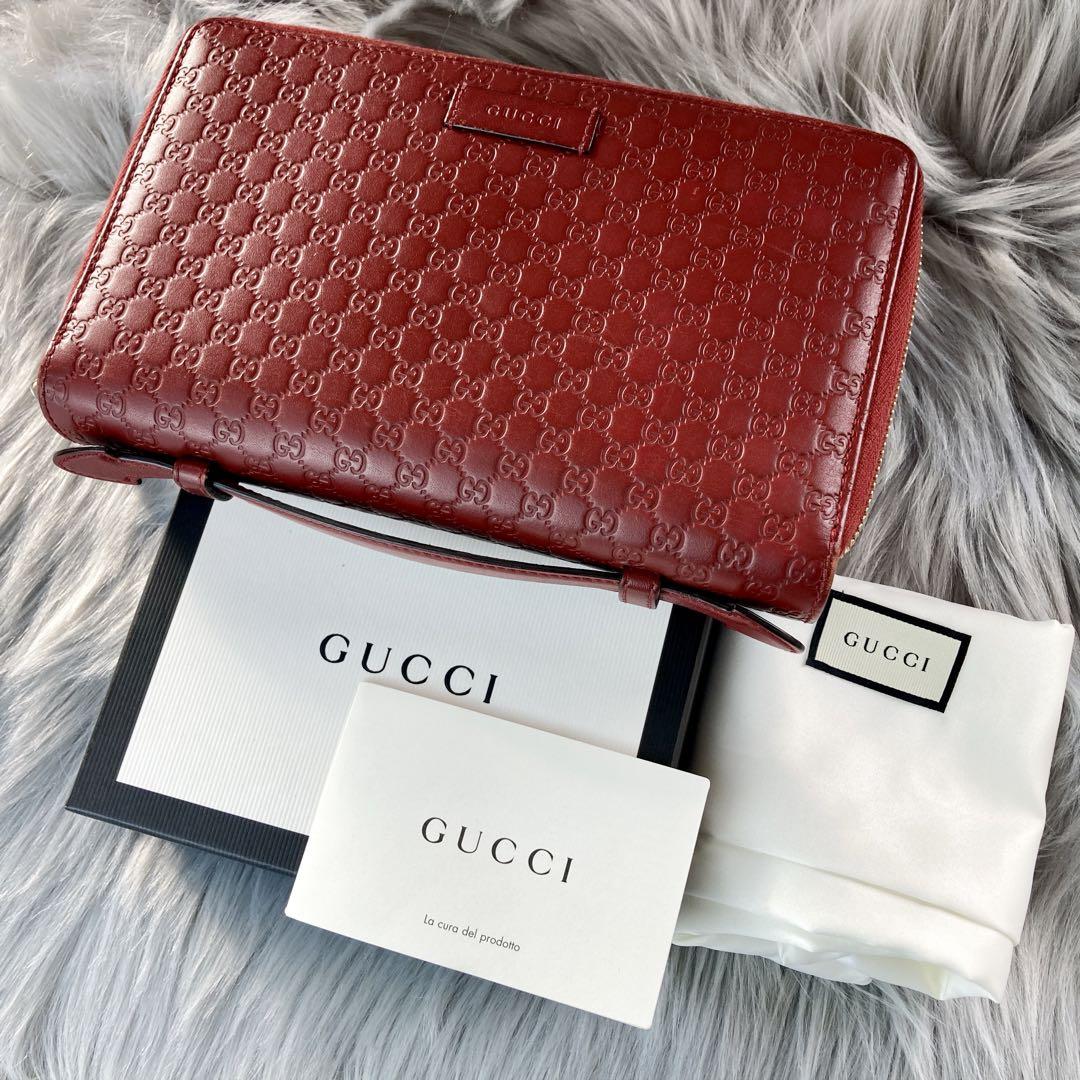 GUCCI グッチ オーガナイザー 長財布 トラベルケース GG 箱&保存