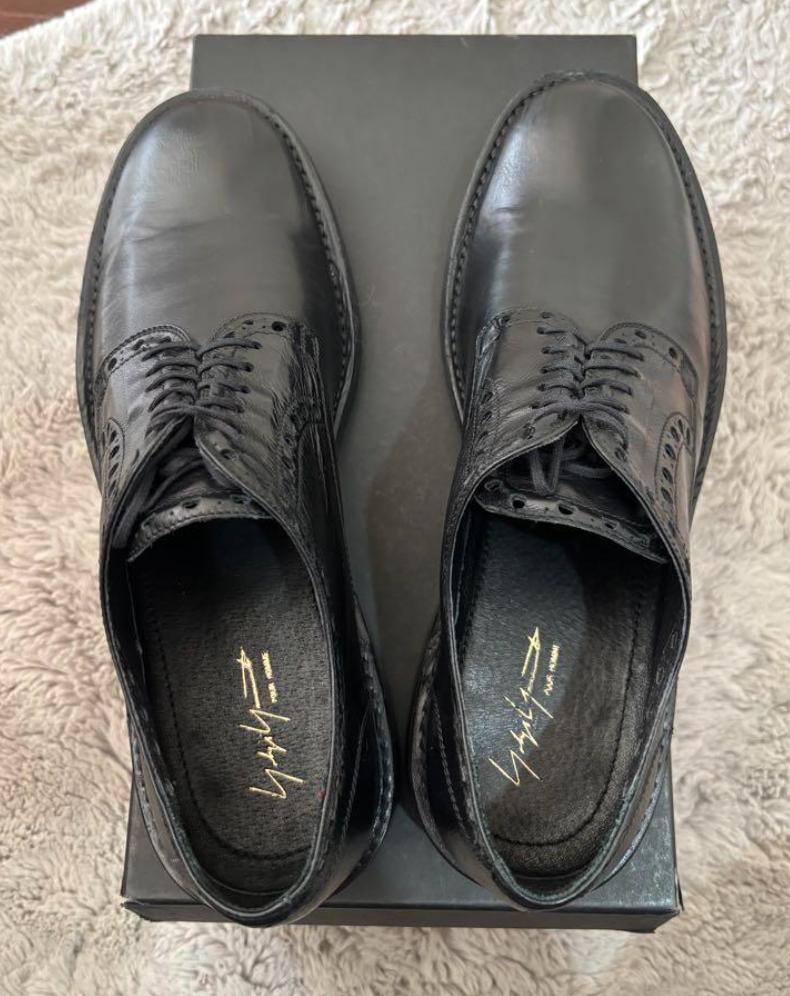 【信頼】 Yohji パンチングレザーシューズ HOMME POUR Yamamoto 靴