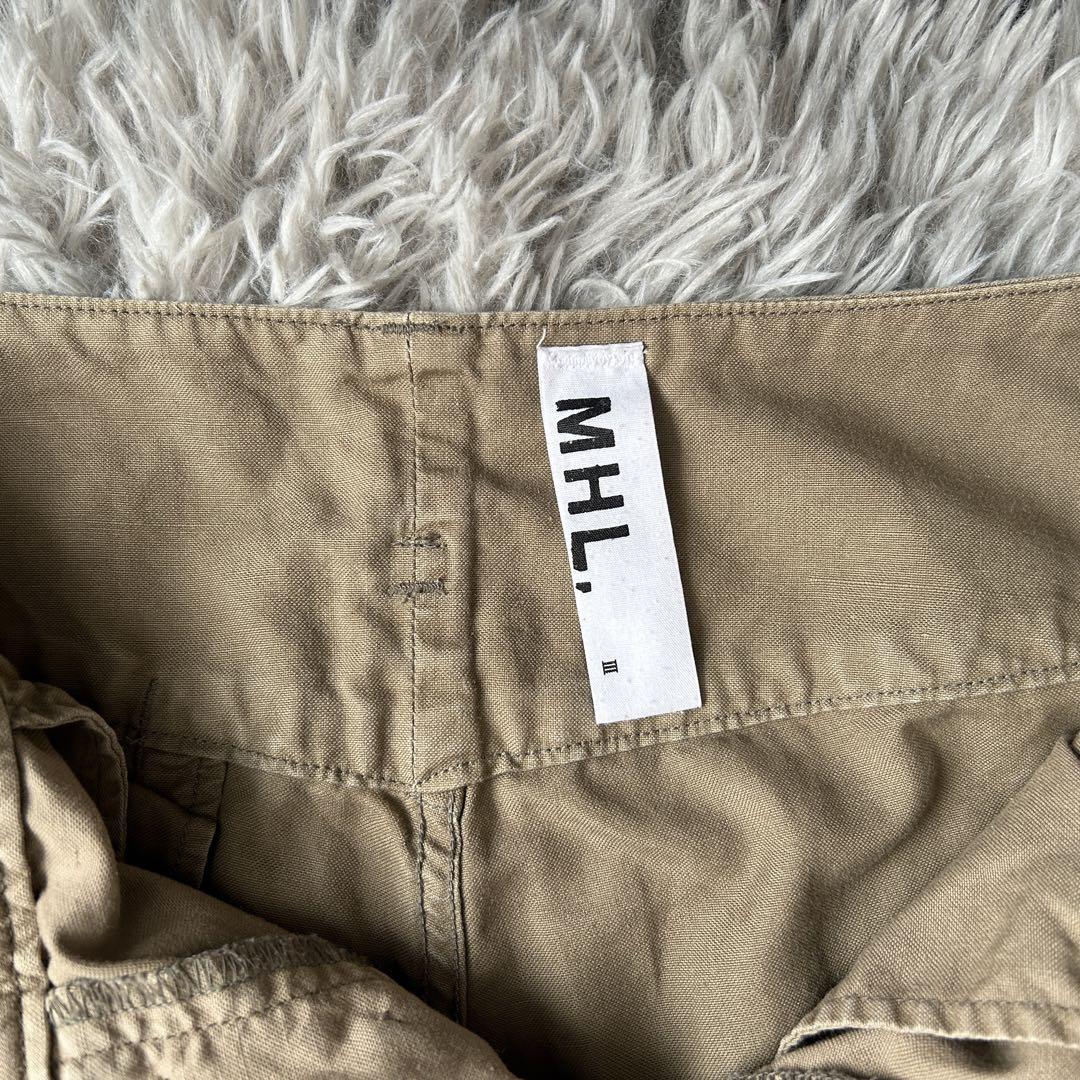 【美品】MHL マーガレットハウエル 3 L カジュアルパンツ ストレート MHL マーガレットハウエル パンツ 3 ベージュ - メルカリ