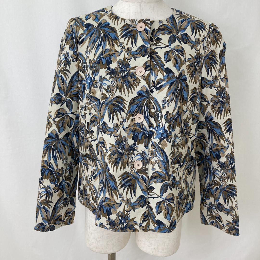 美品 LEILIAN レリアン ジャケット ベージュ系 ドレッシー M 限定品