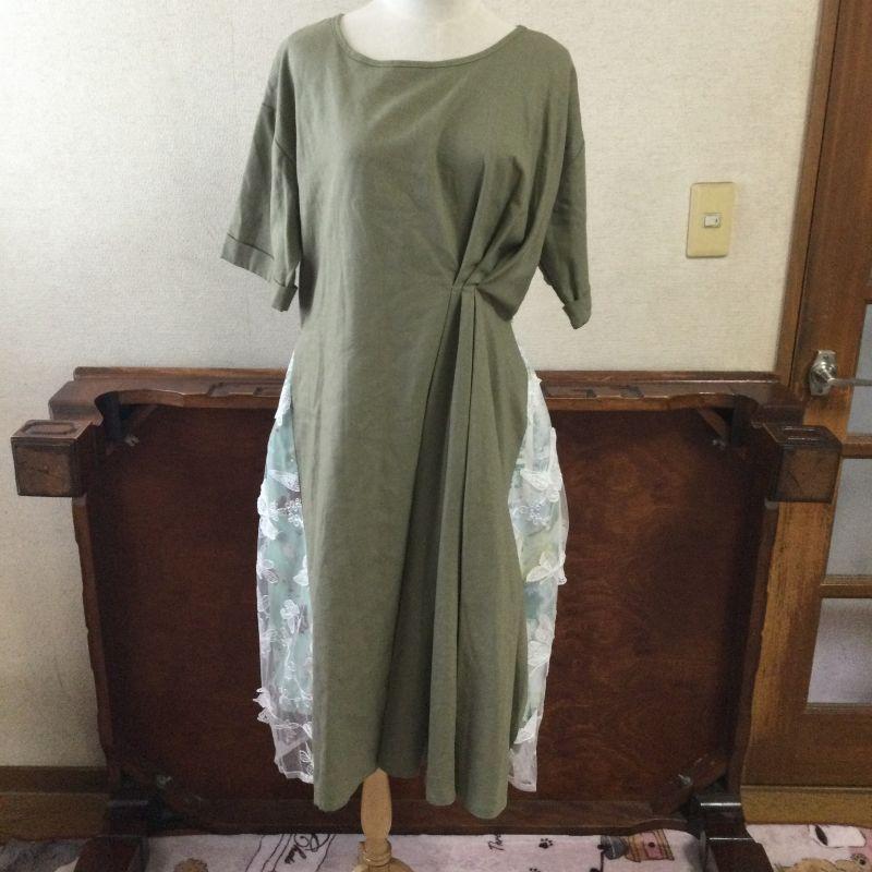 新品タグ付き　イズスカラー　ちょうちょ　ロングワンピース