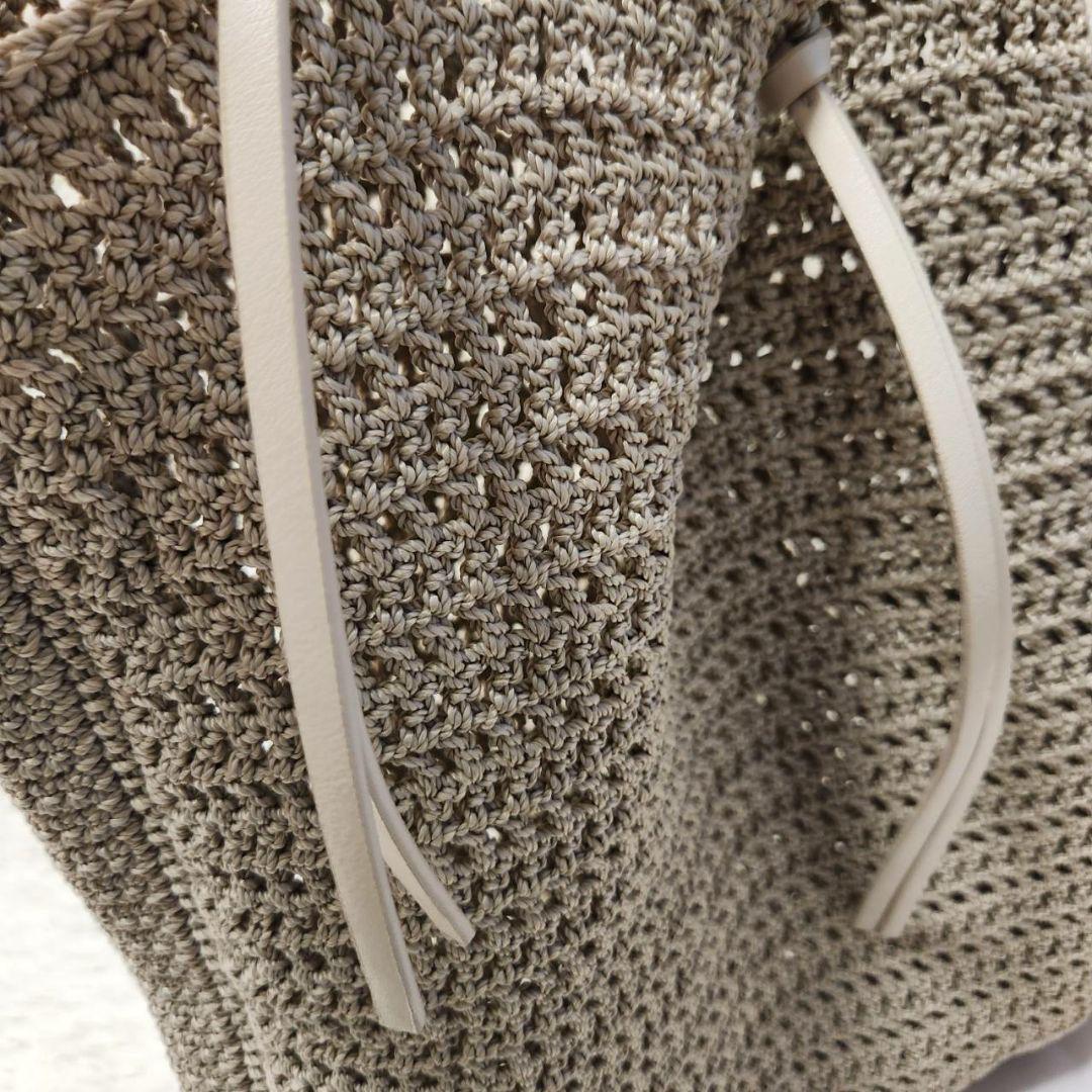 GIANNI CHIARINI ベージュ かごバッグ　トートバッグ　A4収納可 GIANNI CHIARINI ベージュ かごバッグ トートバッグ A4収納可