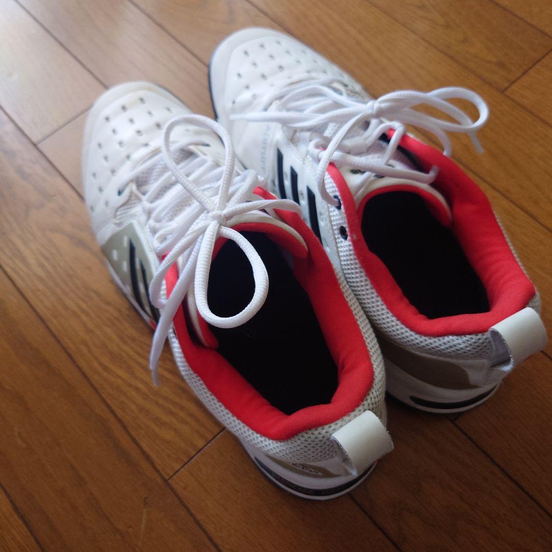 adidas Adipure ゴルフシューズ ホワイト/レッド/ブラック