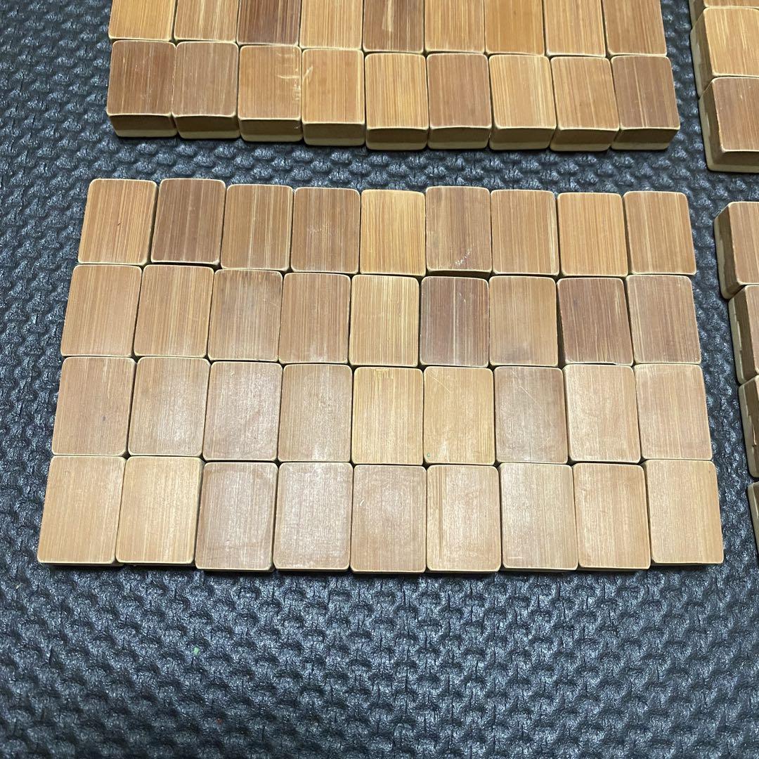 麻雀牌 竹牌 骨牌 背竹 時代物 当時品 中国 年代物 ビンテージ