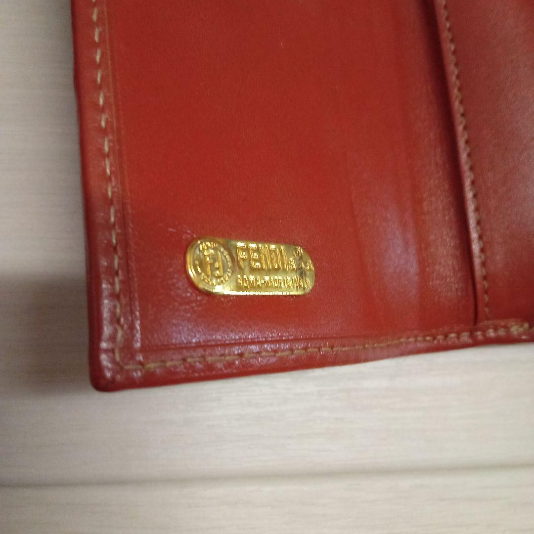 状態良 FENDI フェンディ ペカン コンパクト三つ折りがま口 ミニ財布
