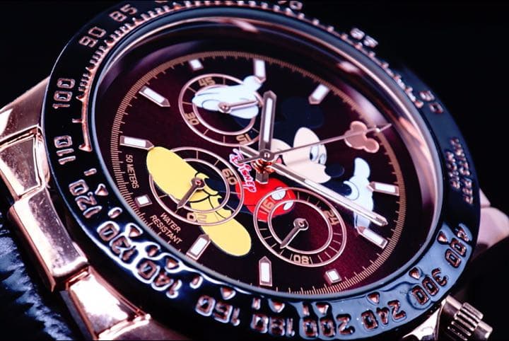 Disney MICKEY ディズニー ミッキー コラボ 腕時計 デイトナ