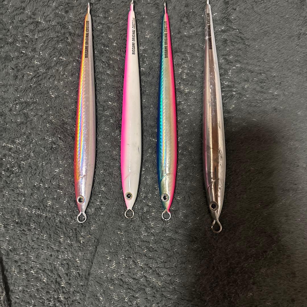 スキルジグ4個セット シルバー ピンク オレンジ目立った傷や汚れなし