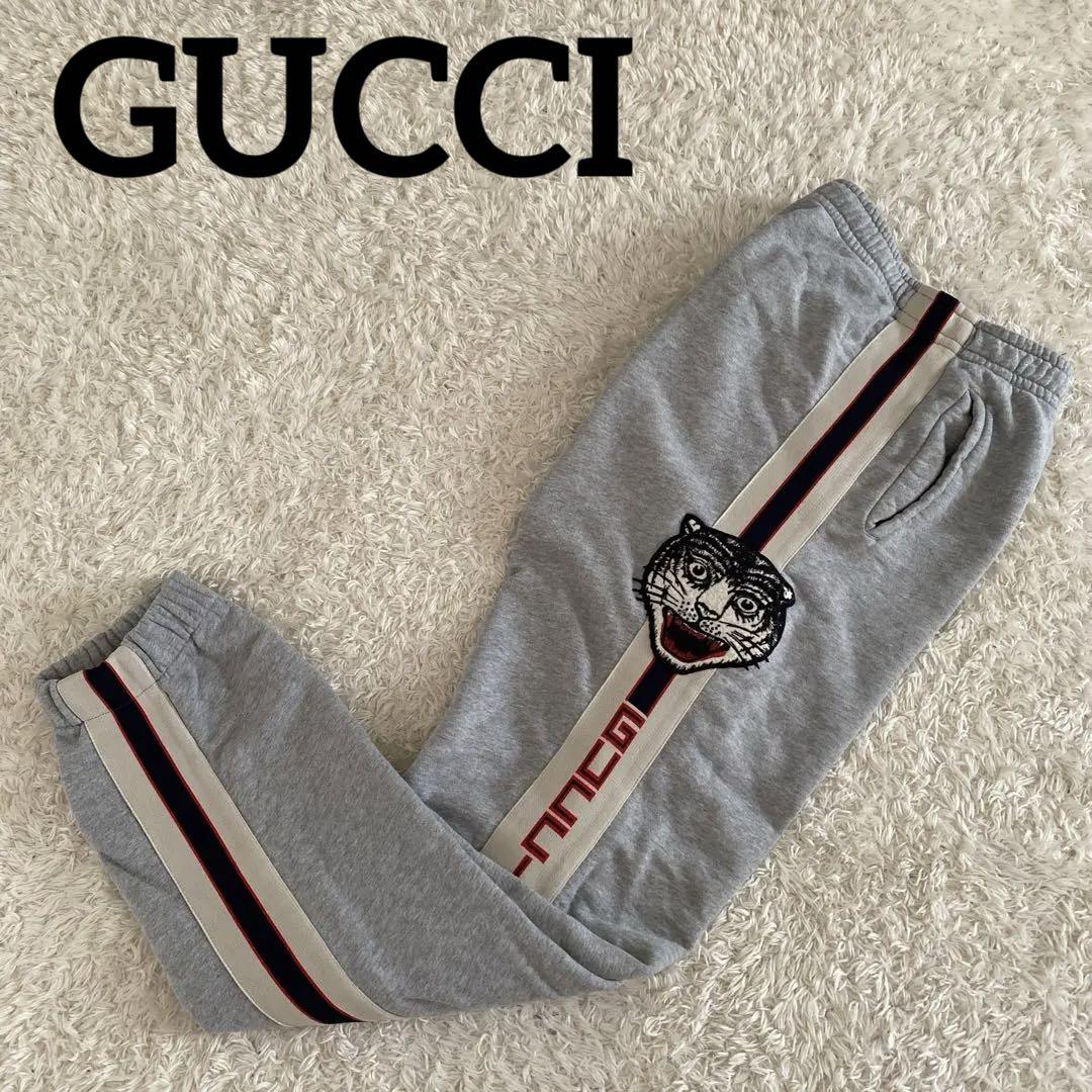 GUCCI】グッチ『タイガーワッペン サイドライン スウェット GUCCI】グッチ『タイガーワッペン サイドライン スウェット