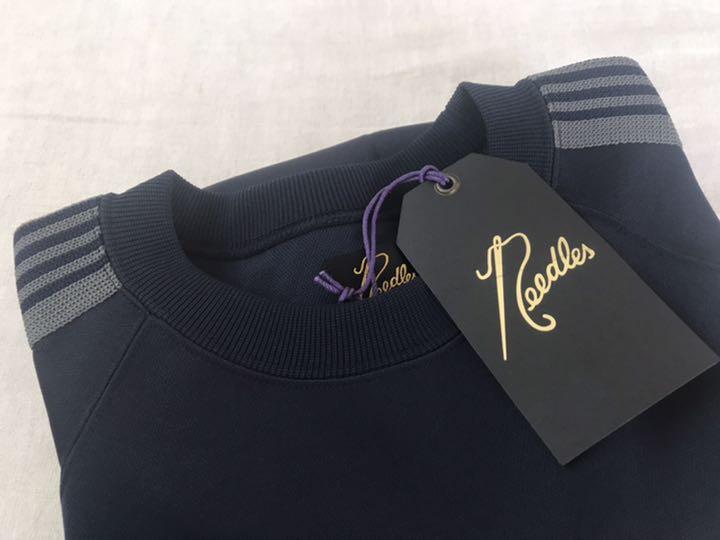 NEEDLES TRACK CREW NECK SHIRT NAVY M 新品 YHgce-m32544153855 新作大特価