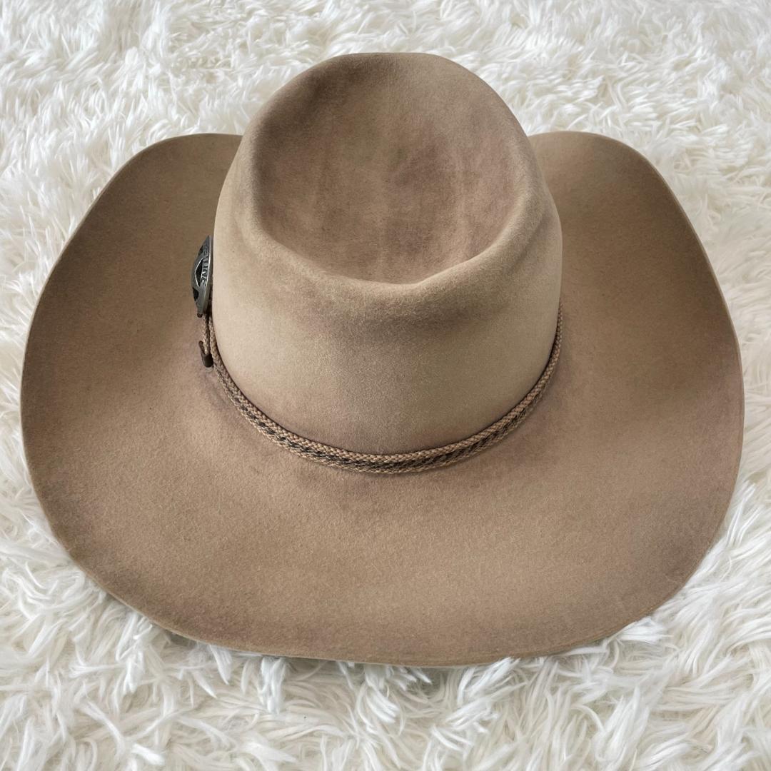 STETSON ステットソン フェルトハット ベージュ USA製. 7 3/8