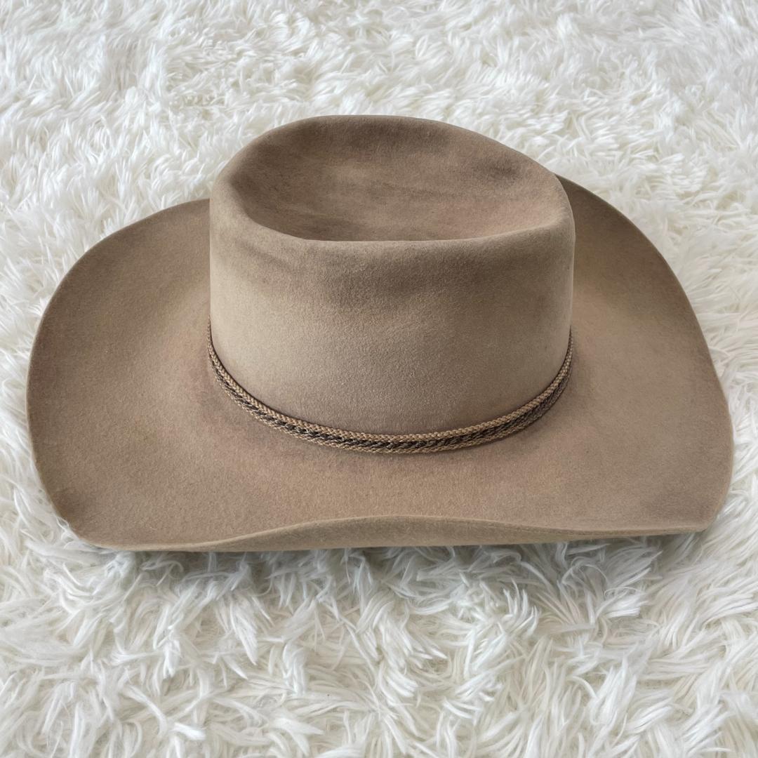 STETSON ステットソン フェルトハット ベージュ USA製. 7 3/8