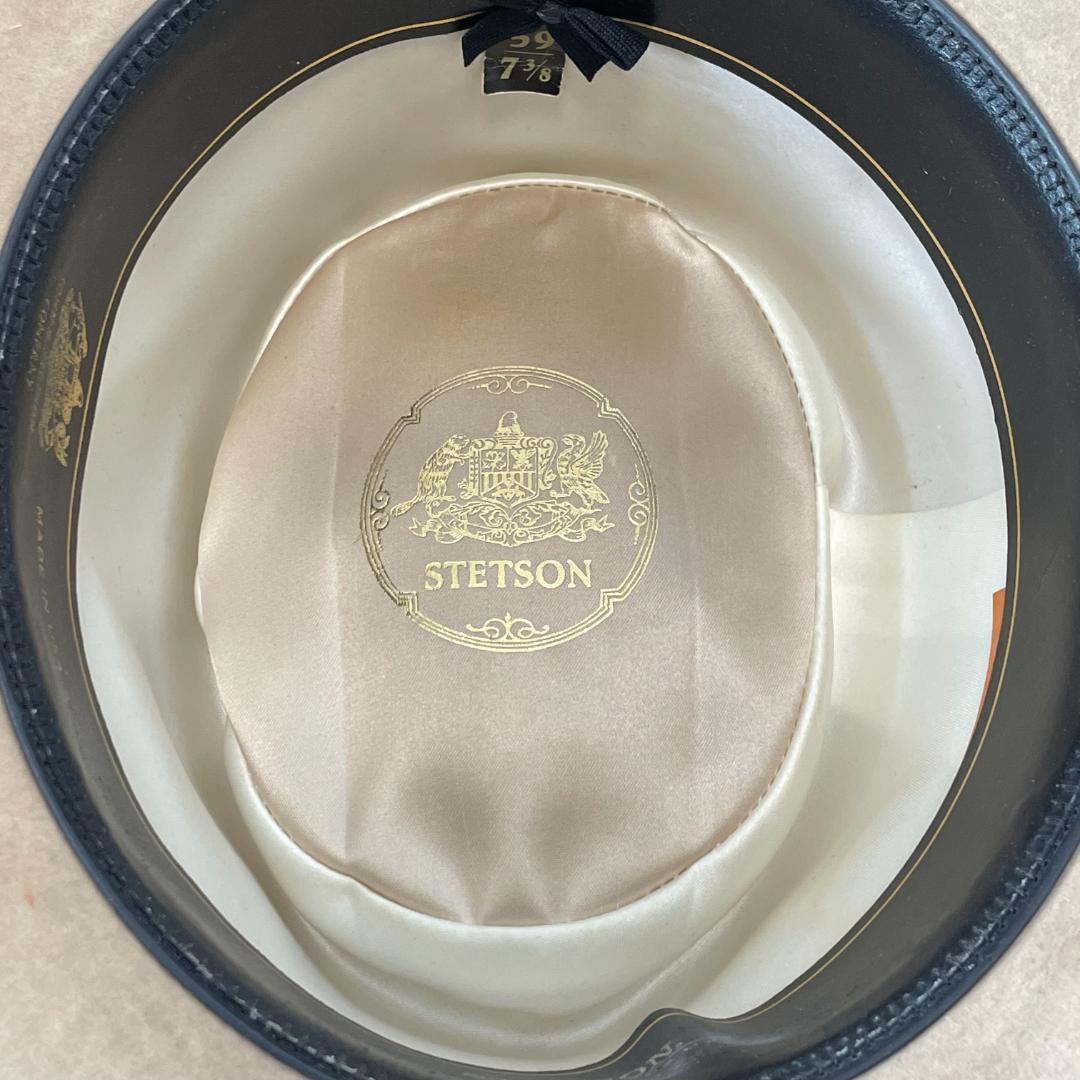 STETSON ステットソン フェルトハット ベージュ USA製. 7 3/8