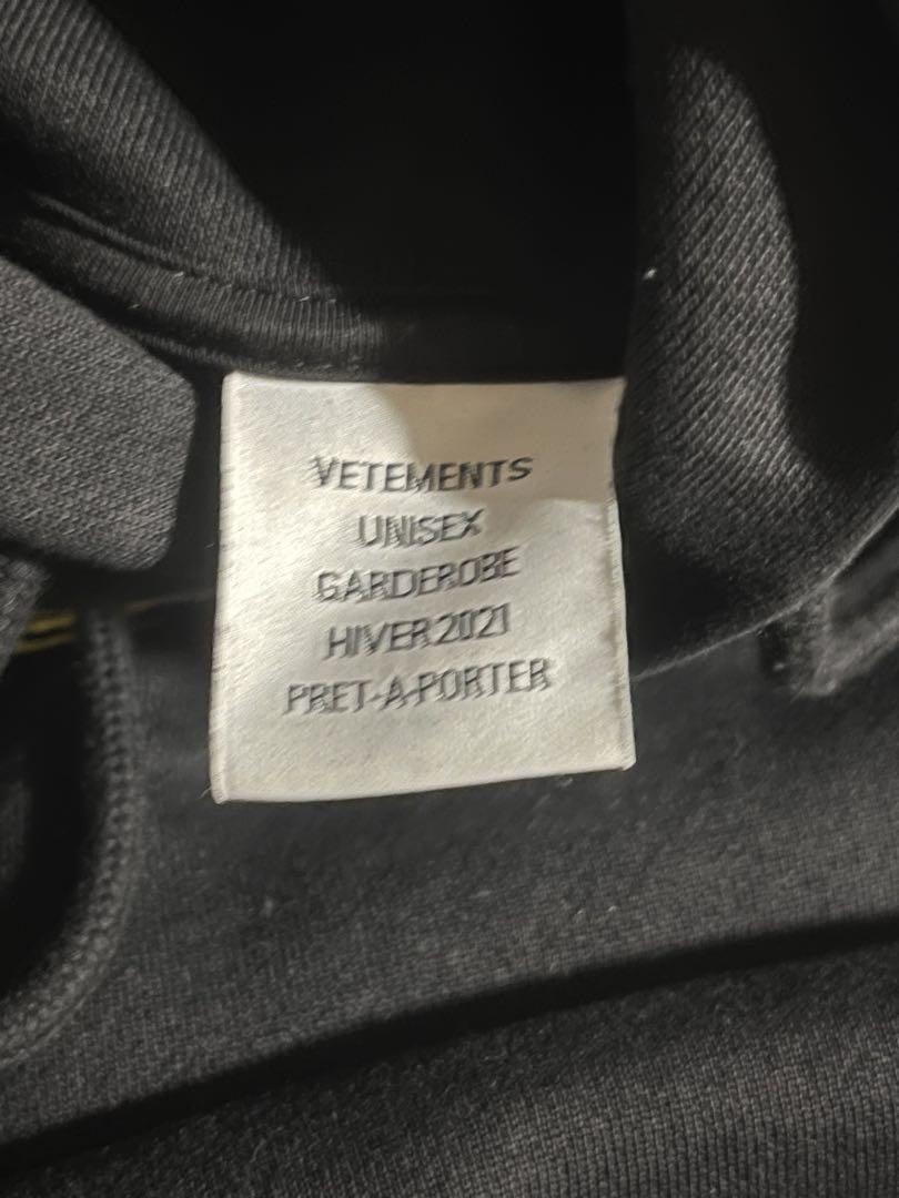 Vetements ワールドツアー パーカー 黒 トップス