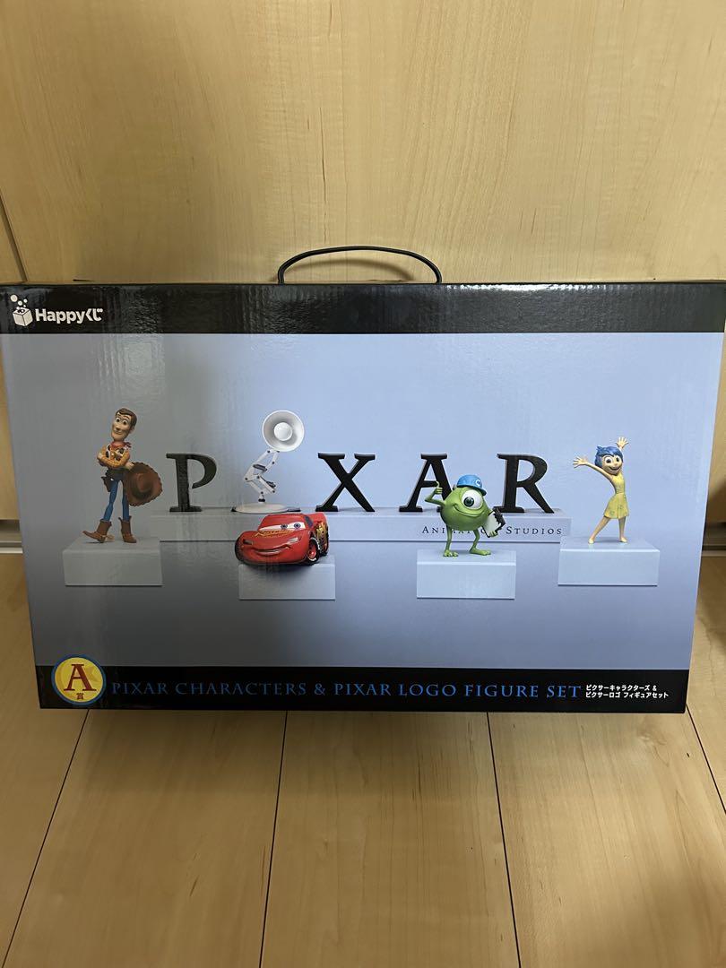 ピクサー　happyくじ　A賞　ピクサーロゴ　フィギュアセット