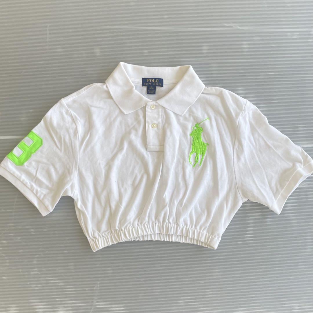 $ Polo Ralph Lauren クロップドポロシャツ リメイク