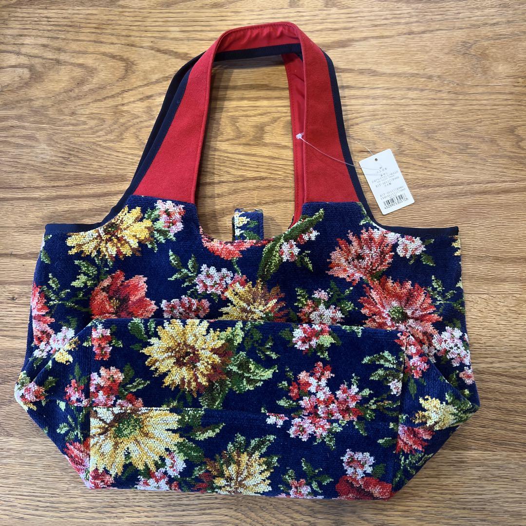 新品未使用】FEILER フェイラー トートバッグ シェニール織 花柄