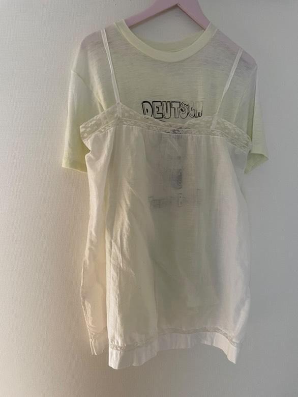 France vintage コットンレース アンティーク キャミソール