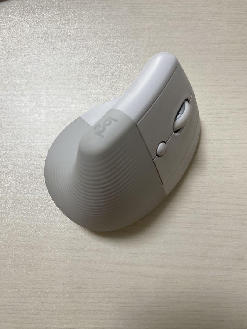 LOGICOOL Lift 縦型エルゴノミックマウス M800PG ペールグレー