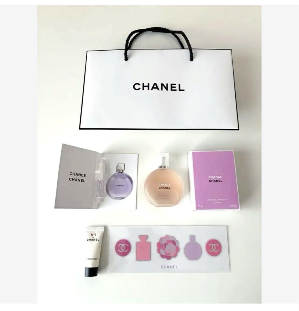 美品箱付!CHANELチャンスEAUVIVEヘアミスト35ml+特別イベント景品
