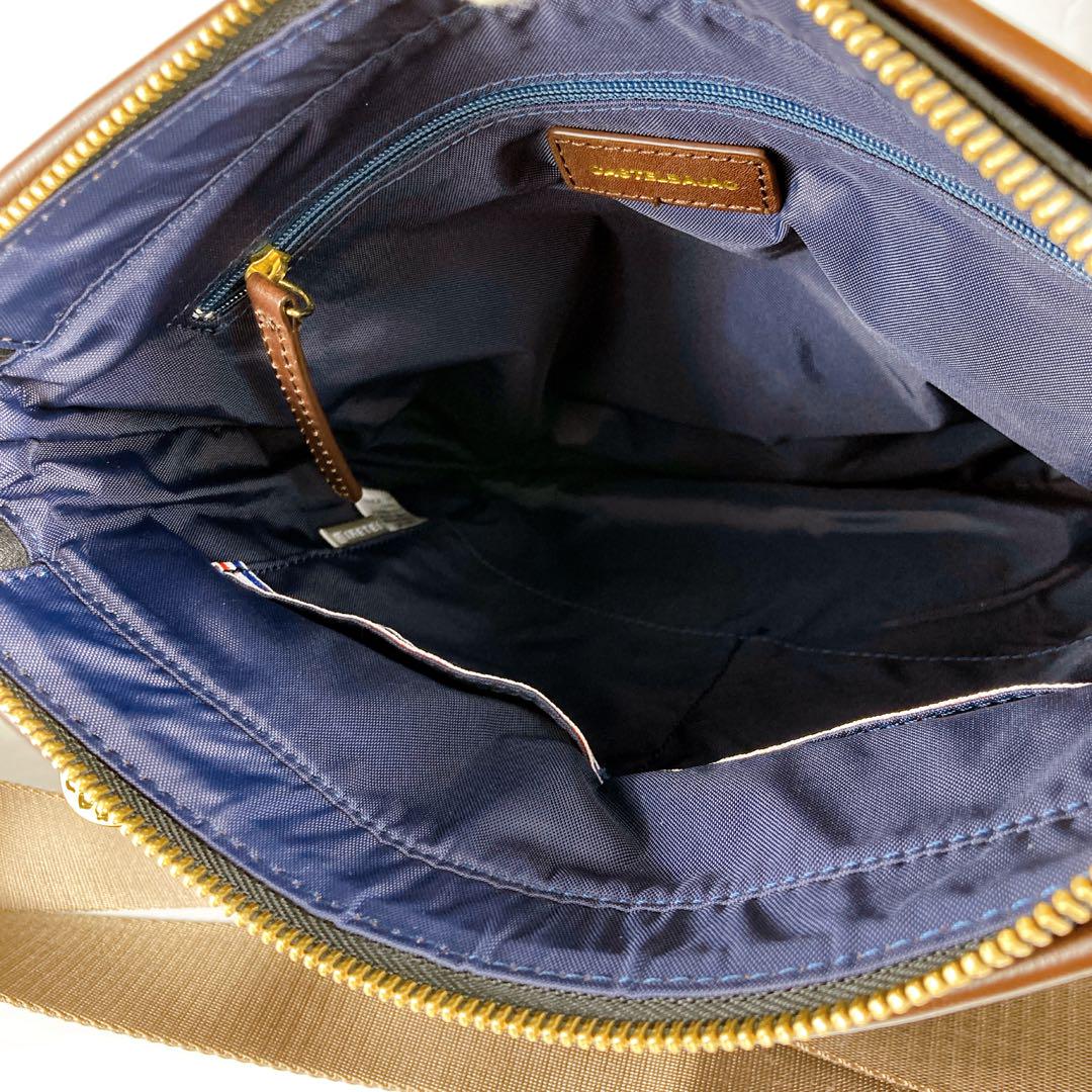 美品✨CASTELBAJAC ショルダーバッグ クロスボディ 斜め掛け 黒 茶