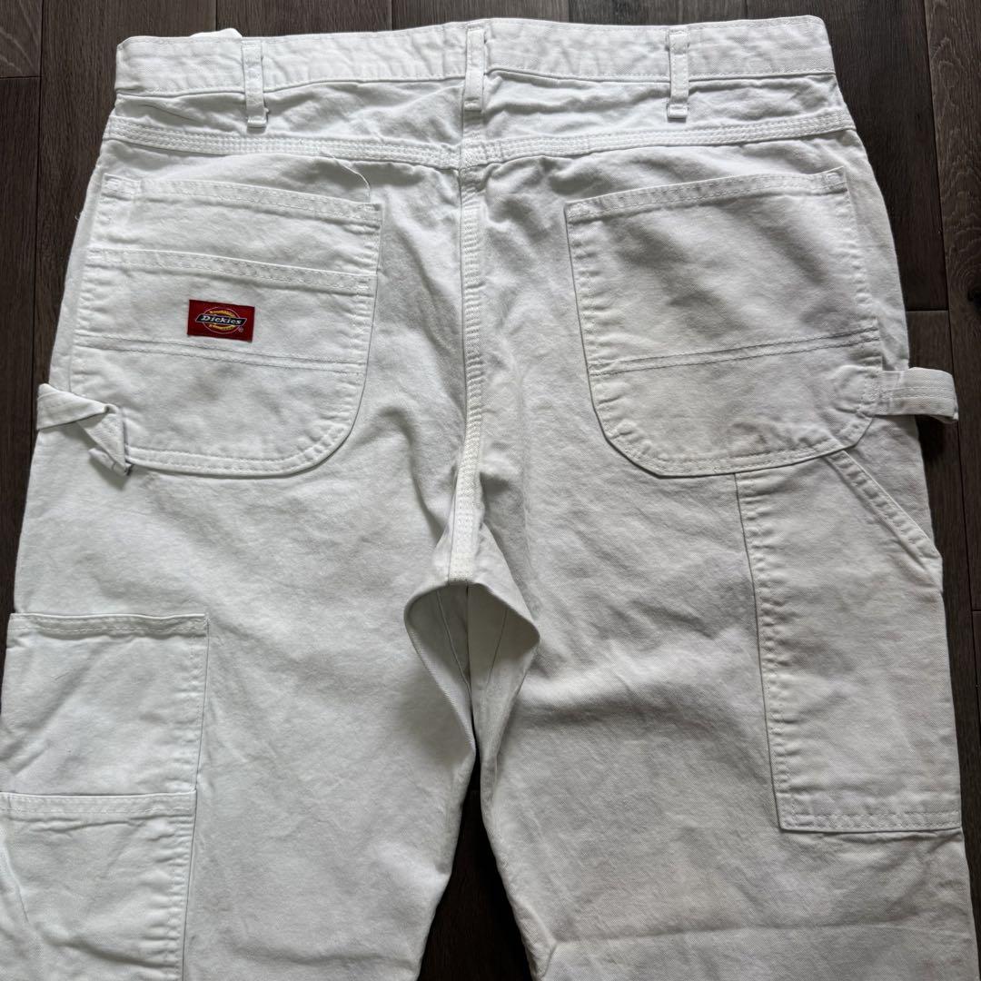 Dickies 00s ペインターパンツ ホワイト ダブルニー ペンキ