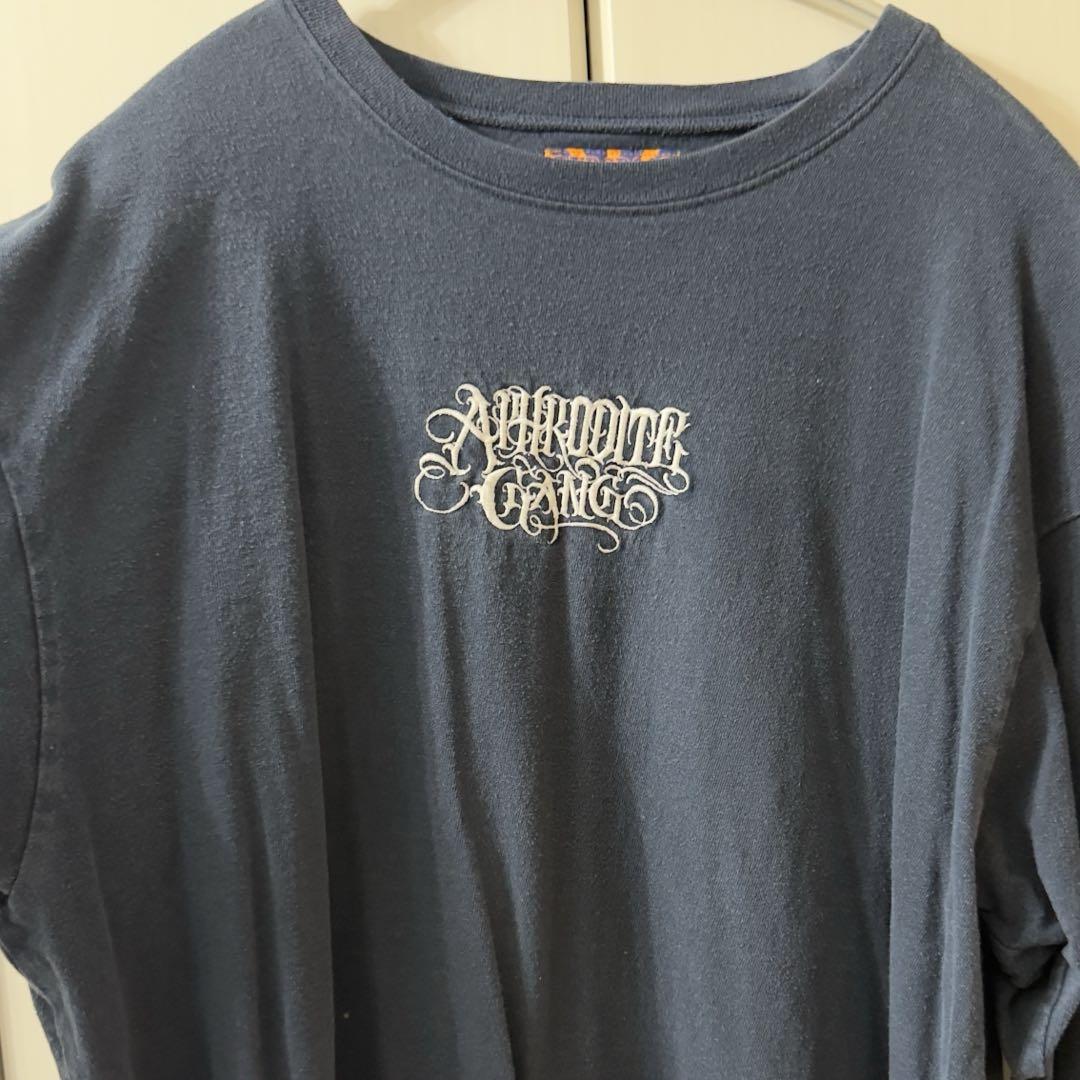 Aphrodite Gang ネイビー 長袖Tシャツ