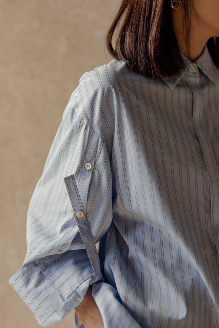美品⭐︎デレス　deres ストライプ　シャツ