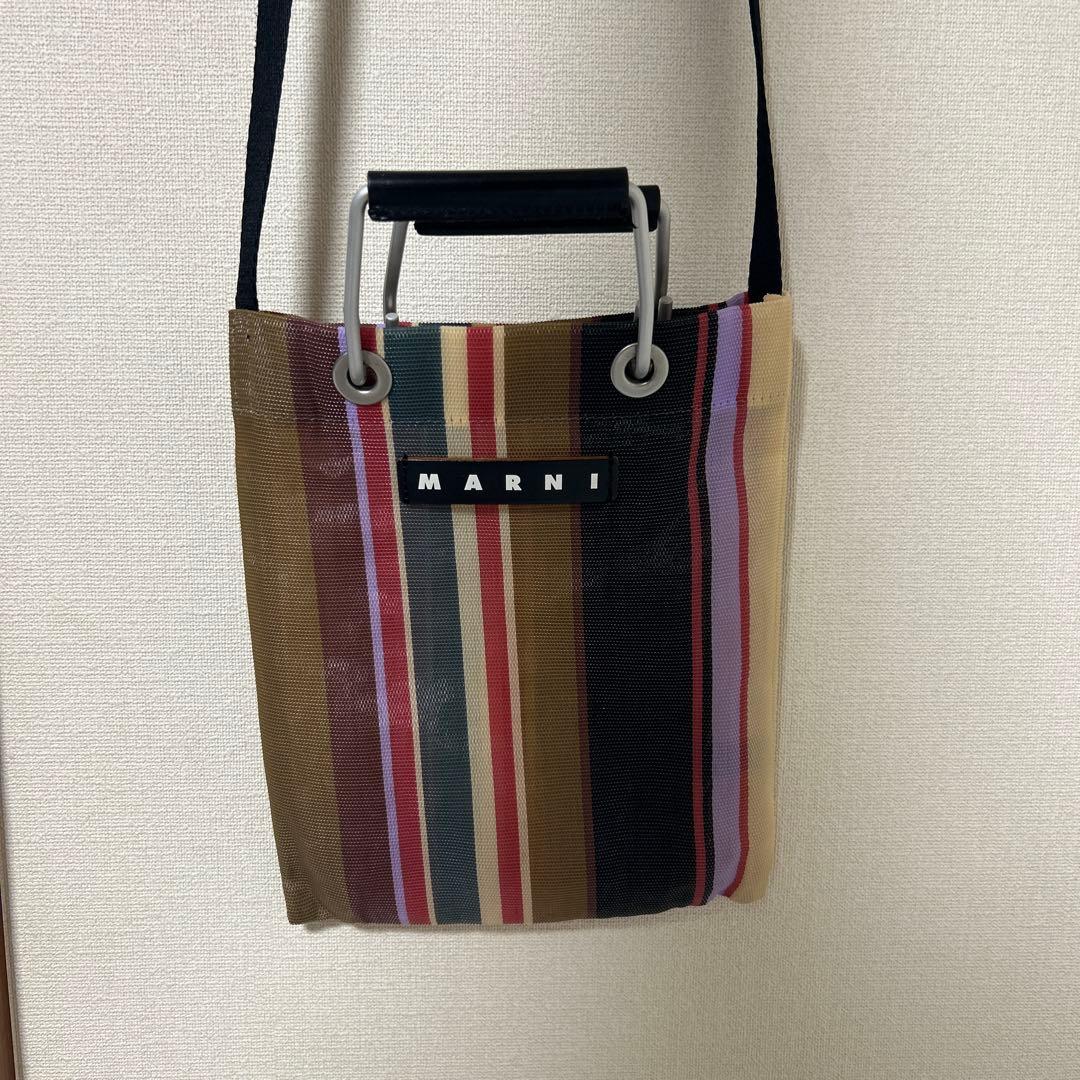 MARNI ストライプ ショルダーバッグ