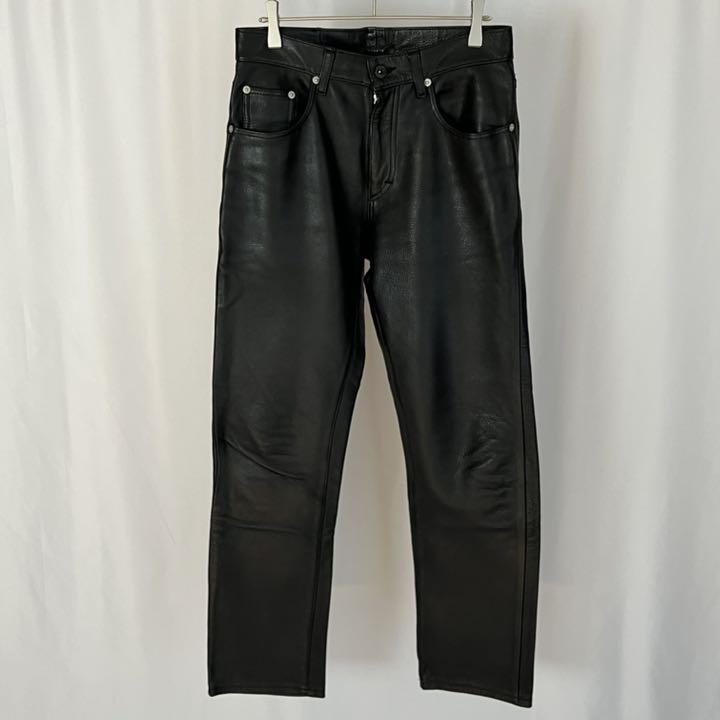 得価限定品 2000aw レザーパンツ ブラック 7rLAk-m32565328044 NEIGHBORHOOD 5ポケット 再入荷定番