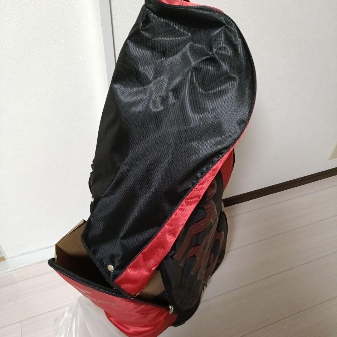 ツアーステージ ゴルフキャディバック 赤黒 新品未使用