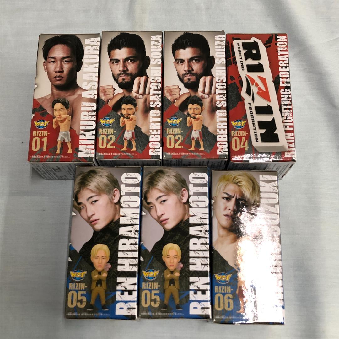 RIZIN ワーコレ　フィギュア　グッズ　グローブ　朝倉未来　平本　千裕 未開封 ワーコレ WCF RIZIN 7点セット 朝倉未来 平本蓮 鈴木千裕