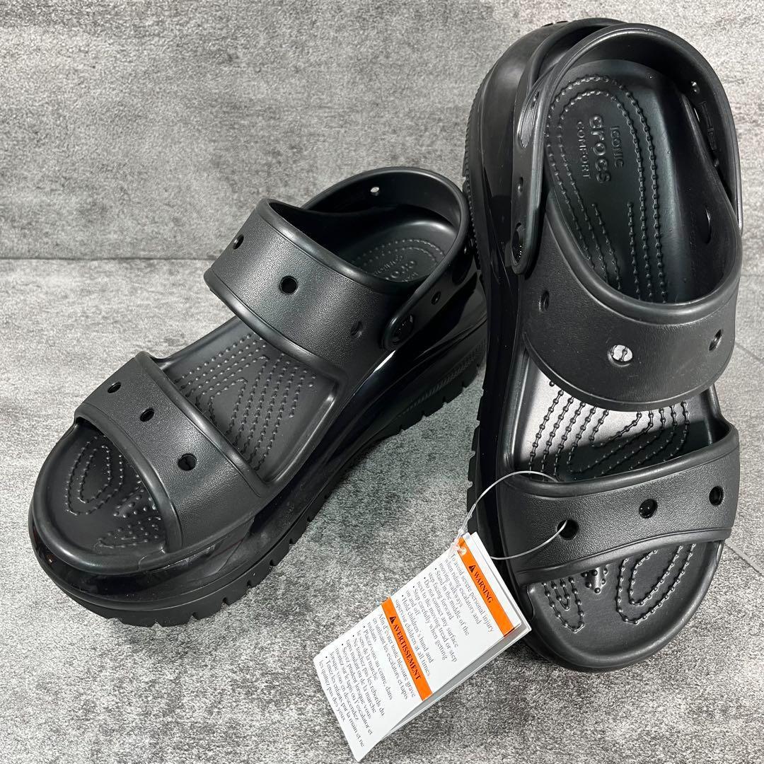 未使用に近い　Crocs クロックス　メガクラッシュ　サンダル　男女兼用　25
