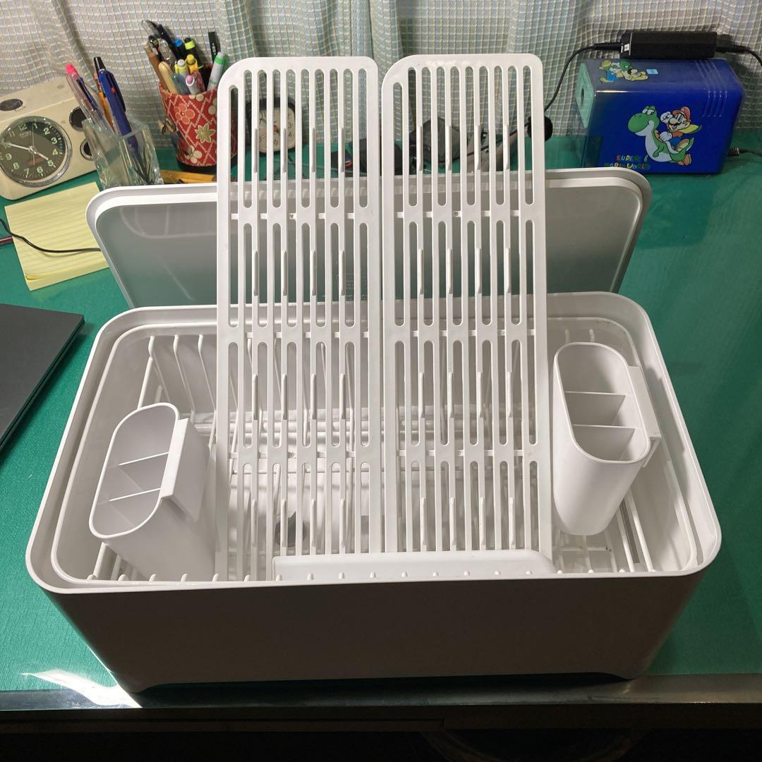 YOHAKU コンパクト 水切りかご ふた付き