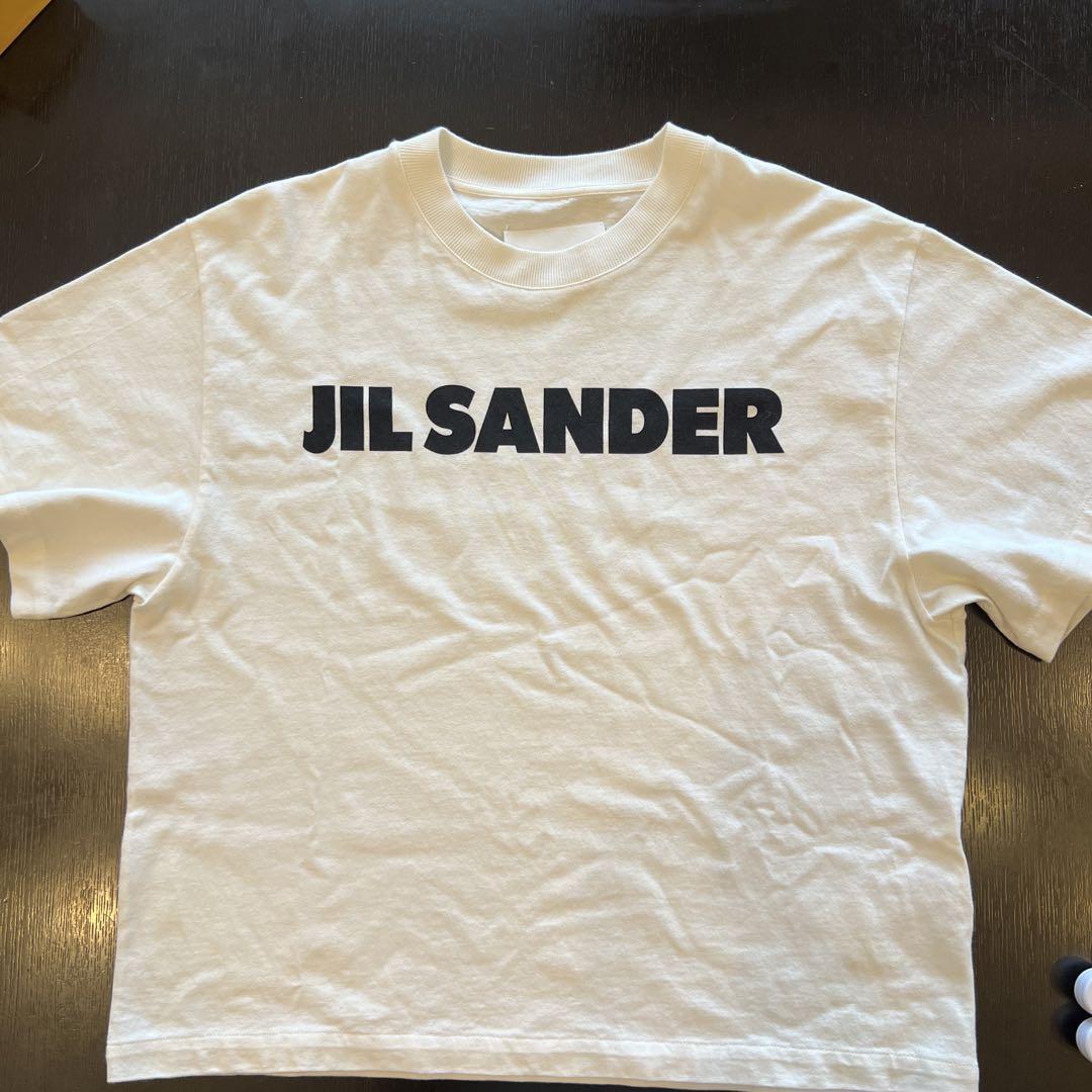 正規品】Jil Sanderプリントロゴ コットンジャージーTシャツSサイズ