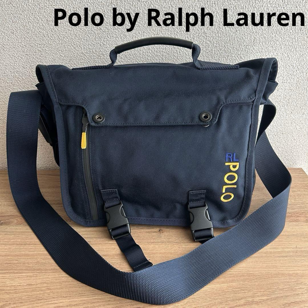 【美品】RL POLO ポロ ラルフローレン メッセンジャーバッグ
