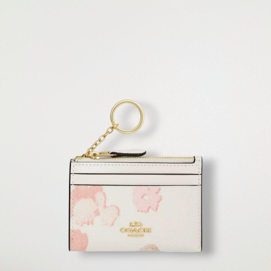 COACH コーチ ミニ スキニー ID ケース・フローラル プリント