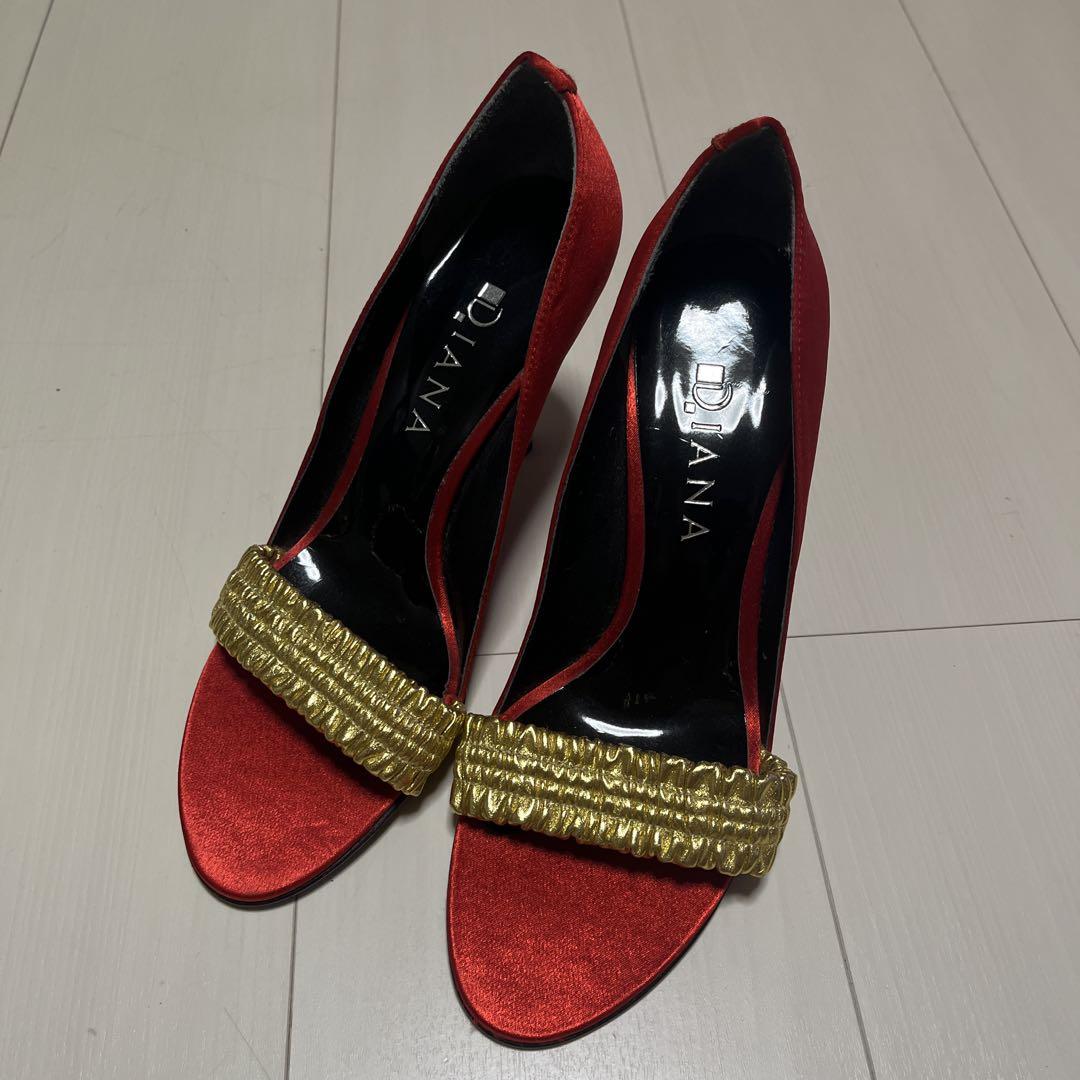 ★新品★　DIANA ワインレッド ハイヒール DIANA ワインレッド ハイヒール 24cm 靴