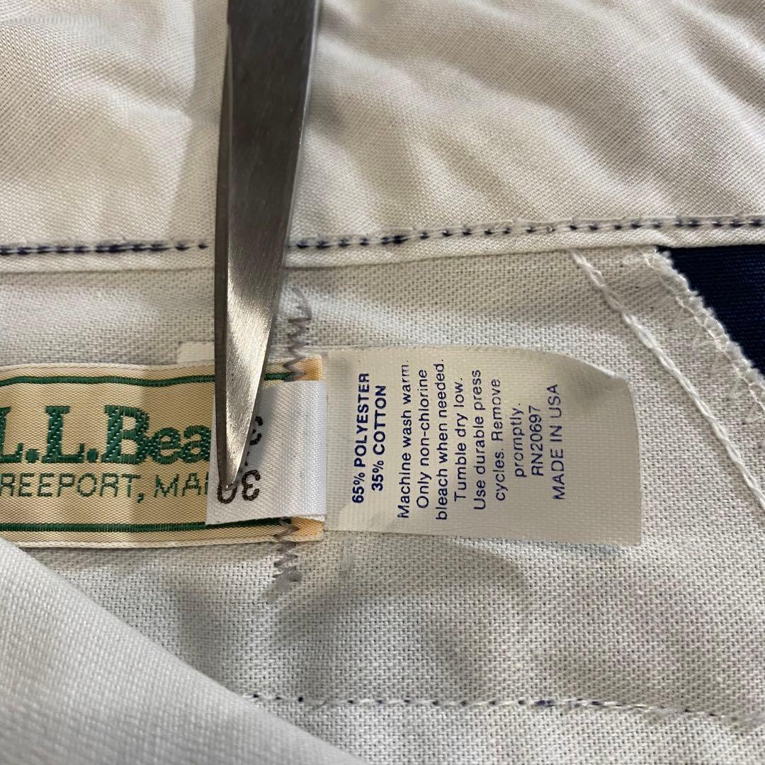 90s USA製 LLBean エルエルビーン ワークパンツ ディッキーズ 紺
