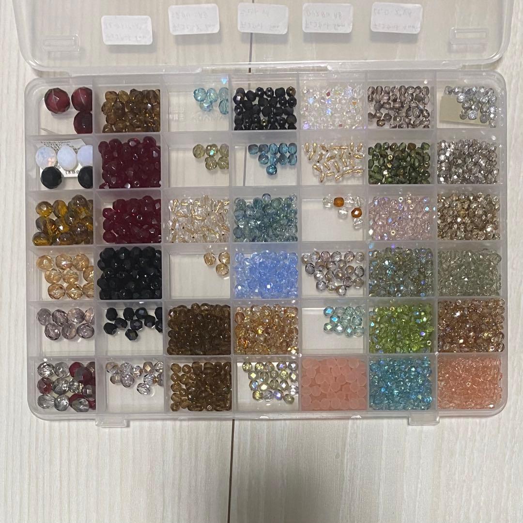 ハンドメイド　アクセサリーパーツ大量　まとめ売り　ケース付き　淡水パール