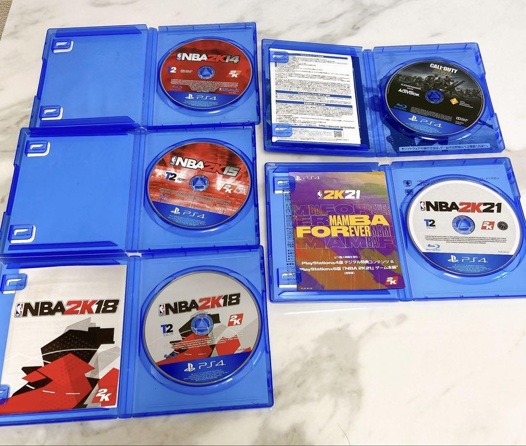 PS4ソフト　まとめ売り　おまけ付け PS4 ソフト 5枚まとめ売り NBA2K14 15 18 21 コールオブ - メルカリ