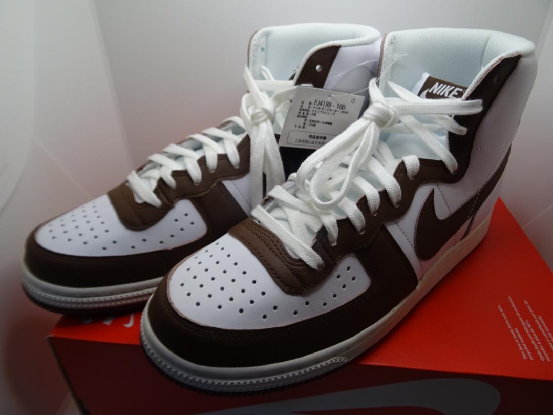 新品★NIKEナイキターミネーターHIGH白ホワイトカカオ26.5cm