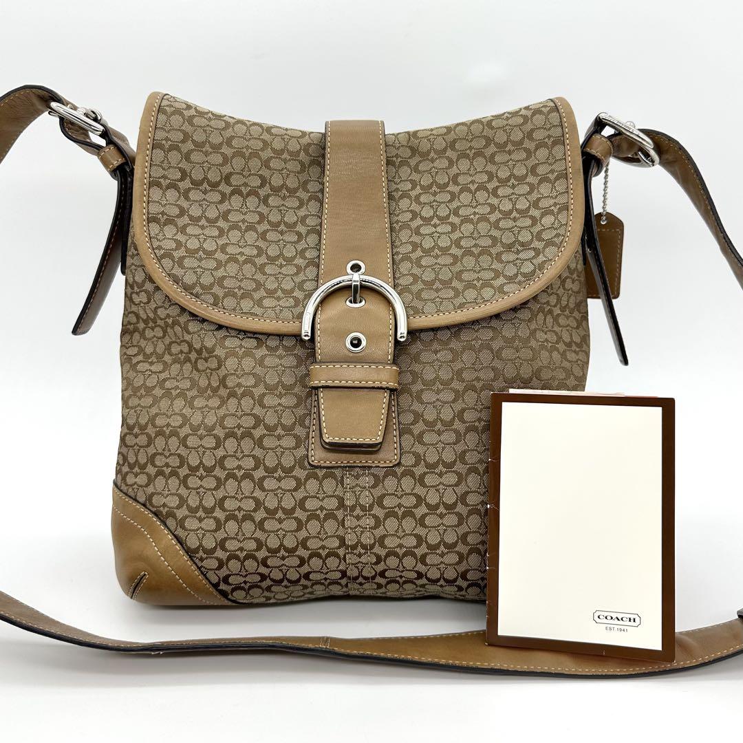 COACH コーチ ショルダーバッグ ソーホー シグネチャーキャンバス レザー