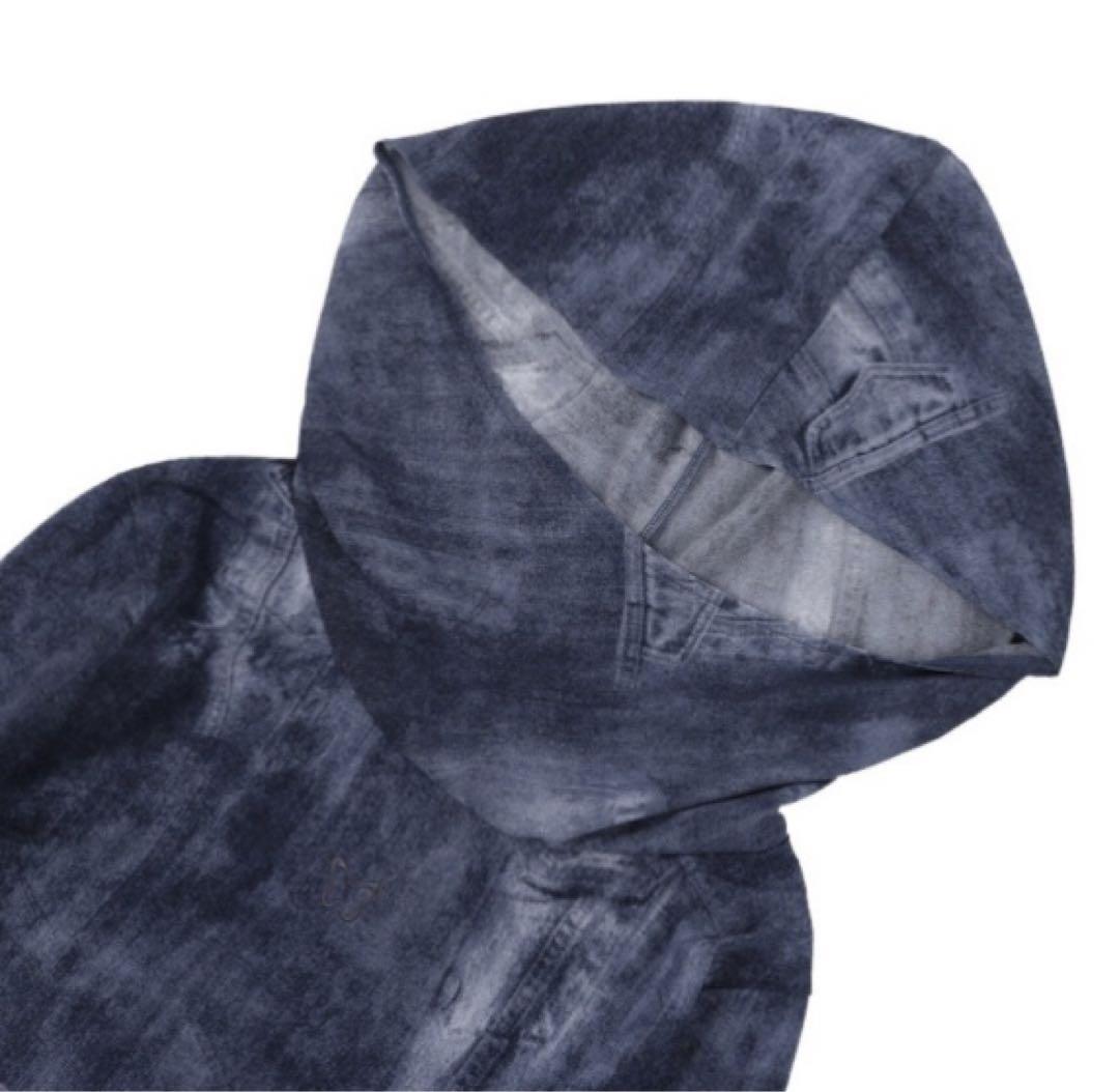 【NASTY FANCY CLUB】DENIMWASHINGCOWLHOODIE NASTY FANCY CLUB】DENIMWASHINGCOWLHOODIE