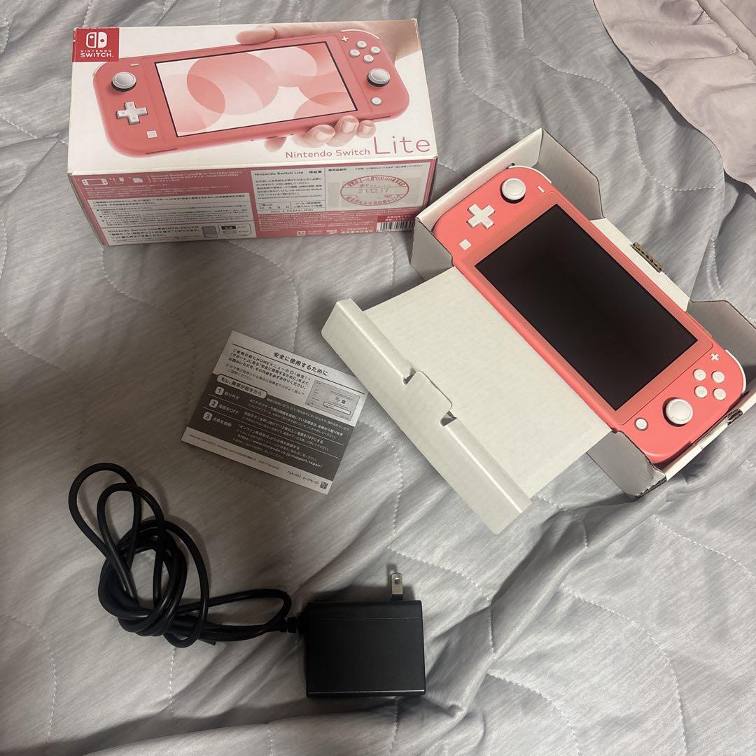 Nintendo Switch Lite ピンク 本体（箱、充電器付き） Nintendo Switch Lite ピンク 本体 充電器付き - メルカリ