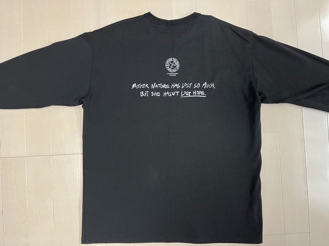 ビューティフルピープル | イリオモテヤマネコ ロンT | ブラック サイズ36 ビューティフルピープル | イリオモテヤマネコ ロンT | ブラック サイズ36