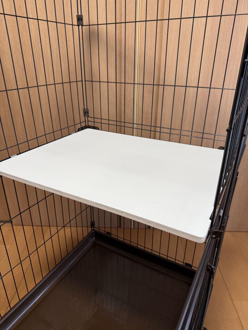 大型　コンビネーションサークル　ケージ 棚付き　犬・猫用