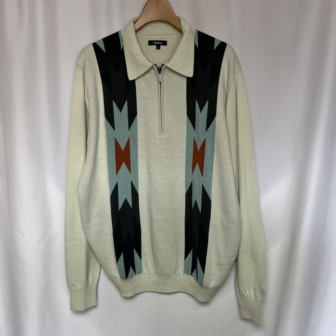 malbon GOLF サンダンス インターシャ ニット ポロシャツ S